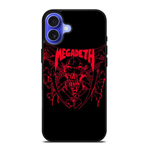 MEGADETH METAL BAND LOGO iPhone 16 Case Cover MEGADETH METAL BAND LOGO iPhone 16 Case Cover