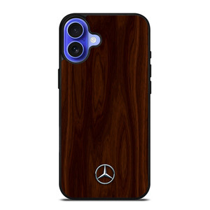 MERCEDES BENZ WOOD BROWN iPhone 16 Case Cover