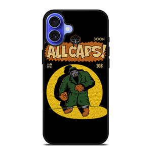 MF DOOM MADLIB ALL CAPS iPhone 16 Case Cover MF DOOM MADLIB ALL CAPS iPhone 16 Case Cover