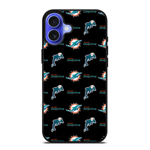 MIAMI DOLPHINS FOOTBALL PATTERN iPhone 16 Case Cover