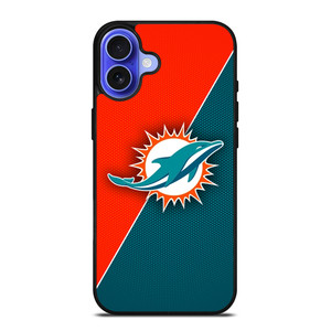 MIAMI DOLPHINS NFL FOOTBALL LOGO iPhone 16 Case Cover MIAMI DOLPHINS NFL FOOTBALL LOGO iPhone 16 Case Cover