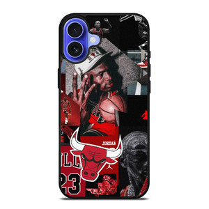 MICHAEL JORDAN CHICAGO BULLS COLLAGE iPhone 16 Case Cover MICHAEL JORDAN CHICAGO BULLS COLLAGE iPhone 16 Case Cover