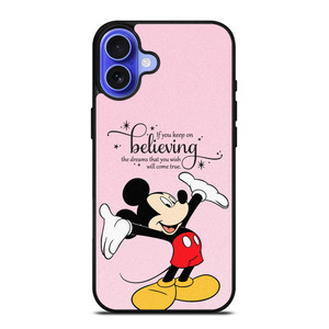 MICKEY MOUSE DISNEY QUOTES iPhone 16 Case Cover