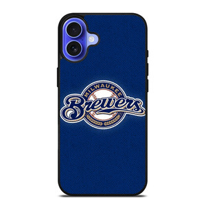 MILWAUKEE BREWERS MLB BASEBALL LOGO iPhone 16 Case Cover MILWAUKEE BREWERS MLB BASEBALL LOGO iPhone 16 Case Cover
