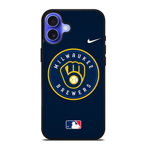 MILWAUKEE BREWERS MLB BASEBALL NIKE iPhone 16 Case Cover MILWAUKEE BREWERS MLB BASEBALL NIKE iPhone 16 Case Cover