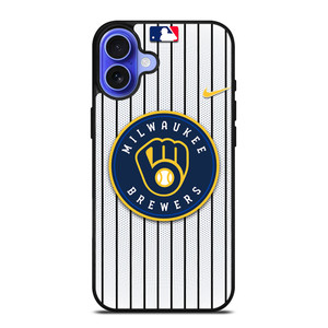 MILWAUKEE BREWERS MLB NIKE iPhone 16 Case Cover MILWAUKEE BREWERS MLB NIKE iPhone 16 Case Cover