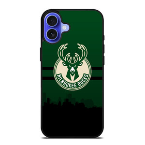 MILWAUKEE BUCKS NBA SKYLINE iPhone 16 Case Cover MILWAUKEE BUCKS NBA SKYLINE iPhone 16 Case Cover