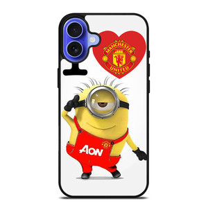 MINIONS LOVE MANCHESTER UNITED iPhone 16 Case Cover MINIONS LOVE MANCHESTER UNITED iPhone 16 Case Cover