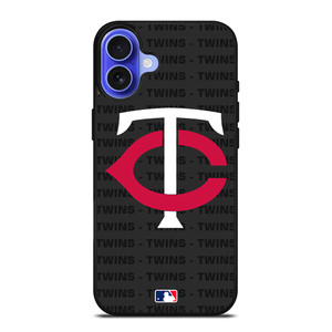 MINNESOTA TWINS BASEBALL BLACK iPhone 16 Case Cover