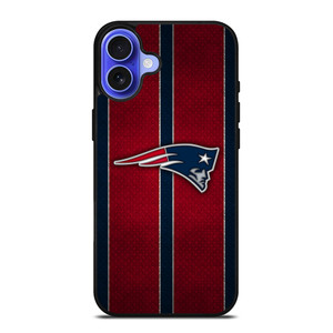 NEW ENGLAND PATRIOTS NFL METAL STRIPE iPhone 16 Case Cover NEW ENGLAND PATRIOTS NFL METAL STRIPE iPhone 16 Case Cover