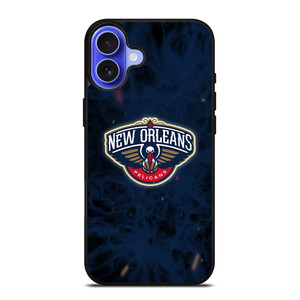 NEW ORLEANS PELICANS BASKETBALL NBA FIRE iPhone 16 Case Cover NEW ORLEANS PELICANS BASKETBALL NBA FIRE iPhone 16 Case Cover