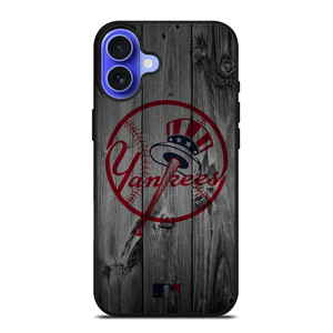 NEW YORK YANKEES BASEBALL MLB WOOD LOGO iPhone 16 Case Cover NEW YORK YANKEES BASEBALL MLB WOOD LOGO iPhone 16 Case Cover