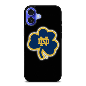 NOTRE DAME FOOTBALL LEAF CLOVER iPhone 16 Case Cover