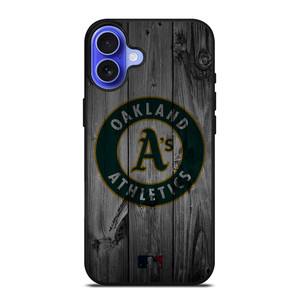OAKLAND ATHLETICS BASEBALL MLB WOOD LOGO iPhone 16 Case Cover OAKLAND ATHLETICS BASEBALL MLB WOOD LOGO iPhone 16 Case Cover