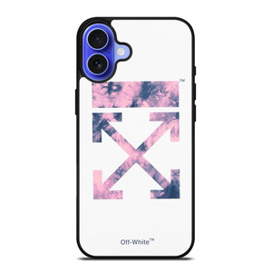 OFF WHITE PURPLE MARBLE iPhone 16 Case Cover