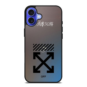 OFF WHITE TRAVIS SCOTT iPhone 16 Case Cover
