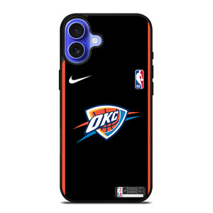 OKLAHOMA CITY THUNDER NIKE NBA BASKETBALL iPhone 16 Case Cover OKLAHOMA CITY THUNDER NIKE NBA BASKETBALL iPhone 16 Case Cover
