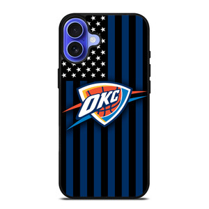 OKLAHOMA CITY THUNDERS NBA USA FLAG iPhone 16 Case Cover OKLAHOMA CITY THUNDERS NBA USA FLAG iPhone 16 Case Cover