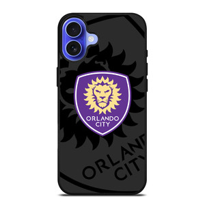 ORLANDO CITY SC MLS BLACK iPhone 16 Case Cover
