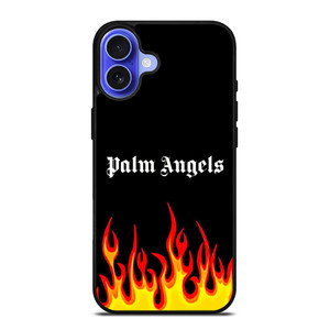 PALM ANGELS GRAFFITI FLAMES iPhone 16 Case Cover PALM ANGELS GRAFFITI FLAMES iPhone 16 Case Cover