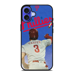 PHILADELPHIA PHILLIES BRYCE HARPER iPhone 16 Case Cover PHILADELPHIA PHILLIES BRYCE HARPER iPhone 16 Case Cover