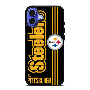 PITTSBURGH STEELERS FOOTBALL TEAM LOGO EST 1933 iPhone 16 Case Cover PITTSBURGH STEELERS FOOTBALL TEAM LOGO EST 1933 iPhone 16 Case Cover