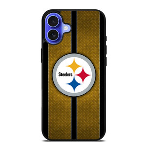 PITTSBURGH STEELERS NFL METAL STRIPE iPhone 16 Case Cover
