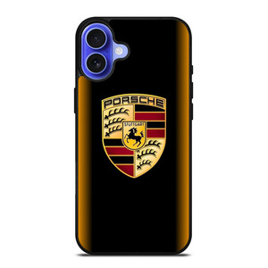 PORSCHE CAR GOLD iPhone 16 Case Cover