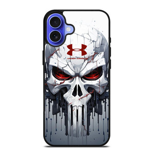 PUNISHER MARVEL UNDER ARMOUR LOGO iPhone 16 Case Cover PUNISHER MARVEL UNDER ARMOUR LOGO iPhone 16 Case Cover