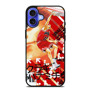 SAKURAGI HANAMICHI SLAM DUNK ANIME 2 iPhone 16 Case Cover SAKURAGI HANAMICHI SLAM DUNK ANIME 2 iPhone 16 Case Cover