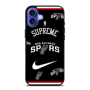 SAN ANTONIO SPURS NBA X SUPREME NIKE iPhone 16 Case Cover