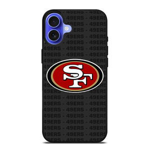 SAN FRANCISCO 49ERS FOOTBALL TEXT iPhone 16 Case Cover