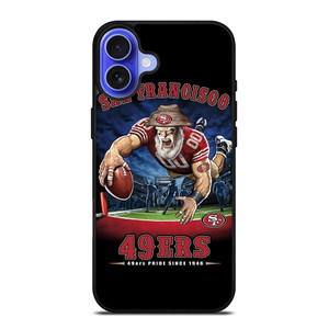 SAN FRANCISCO 49ERS NFL MASCOT iPhone 16 Case Cover SAN FRANCISCO 49ERS NFL MASCOT iPhone 16 Case Cover