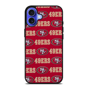 SAN FRANCISCO 49ERS PATTERN iPhone 16 Case Cover