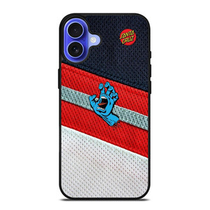 SANTA CRUZ SCREAMING HAND SKATEBOARD iPhone 16 Case Cover