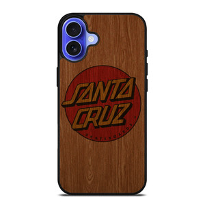SANTA CRUZ SKATEBOARD WOODEN LOGO iPhone 16 Case Cover