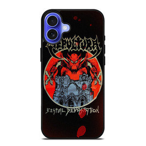 SEPULTURA BESTIAL DEVASTATION iPhone 16 Case Cover SEPULTURA BESTIAL DEVASTATION iPhone 16 Case Cover
