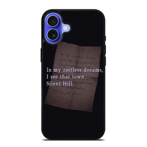 SILENT HILL GAMES LETTER iPhone 16 Case Cover SILENT HILL GAMES LETTER iPhone 16 Case Cover