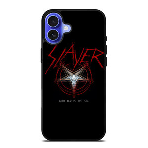 SLAYER ROCK BAND GOD HATES US ALL iPhone 16 Case Cover SLAYER ROCK BAND GOD HATES US ALL iPhone 16 Case Cover