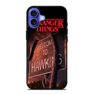 STRANGER THINGS WELCOME TO HAWKINS iPhone 16 Case Cover