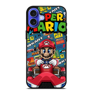 SUPER MARIO BROSS NINTENDO GAME MARIO CART iPhone 16 Case Cover