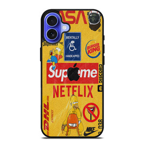 SUPREME NETFLIX COLLAGE iPhone 16 Case Cover