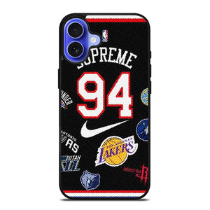 SUPREME NIKE NBA BASKETBALL iPhone 16 Case Cover SUPREME NIKE NBA BASKETBALL iPhone 16 Case Cover