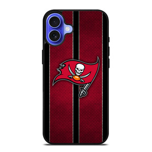 TAMPA BAY BUCCANEERS NFL METAL STRIPE iPhone 16 Case Cover