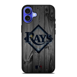 TAMPA BAY RAYS BASEBALL MLB WOOD LOGO iPhone 16 Case Cover TAMPA BAY RAYS BASEBALL MLB WOOD LOGO iPhone 16 Case Cover