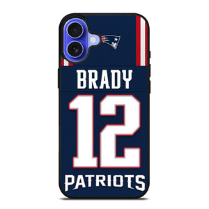TOM BRADY NEW ENGLAND PATRIOTS NFL JERSEY iPhone 16 Case Cover TOM BRADY NEW ENGLAND PATRIOTS NFL JERSEY iPhone 16 Case Cover