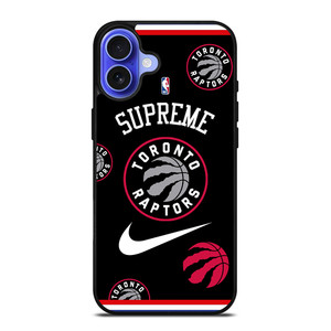 TORONTO RAPTORS NBA X SUPREME NIKE iPhone 16 Case Cover TORONTO RAPTORS NBA X SUPREME NIKE iPhone 16 Case Cover
