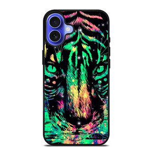 TRIPPY TIGER ART 2 iPhone 16 Case Cover