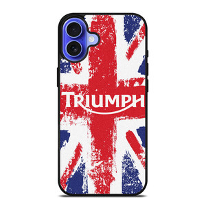 TRIUMPH MOTORCYCLES UNION JACK iPhone 16 Case Cover TRIUMPH MOTORCYCLES UNION JACK iPhone 16 Case Cover