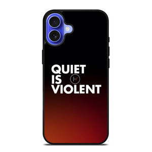 TWENTY ONE PILOTS QUIET IS VIOLENT iPhone 16 Case Cover TWENTY ONE PILOTS QUIET IS VIOLENT iPhone 16 Case Cover